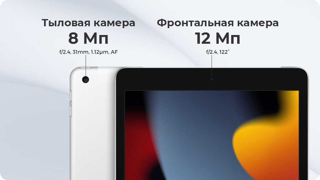 Apple iPad (2021) Wi-Fi 64Gb Серебристый (РСТ)