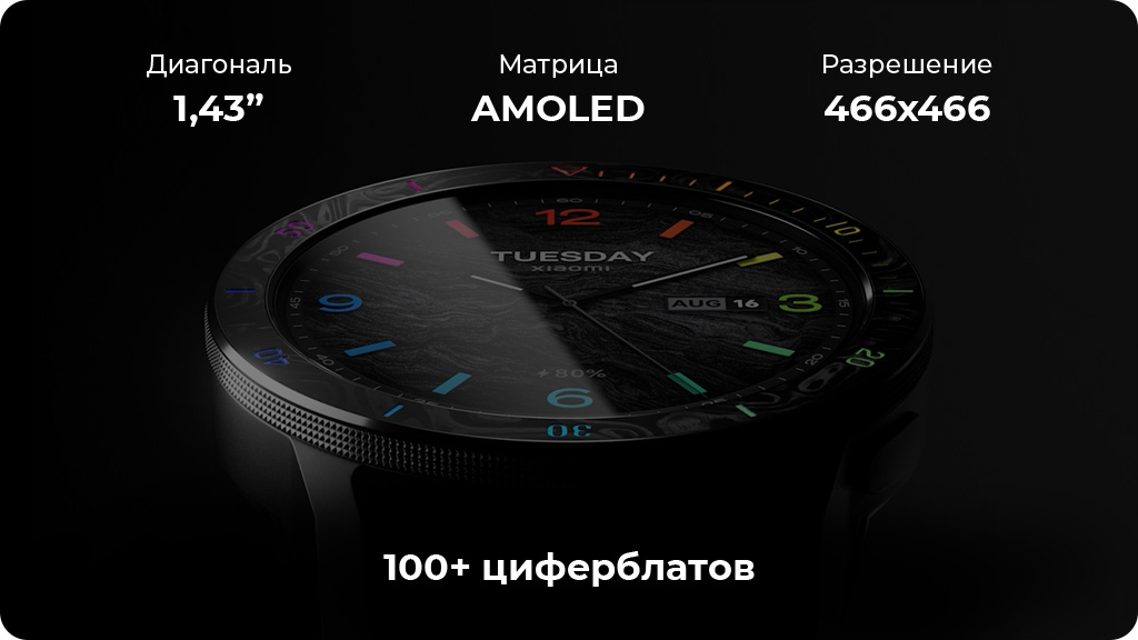 Умные часы Xiaomi Watch S3 Global Version Black