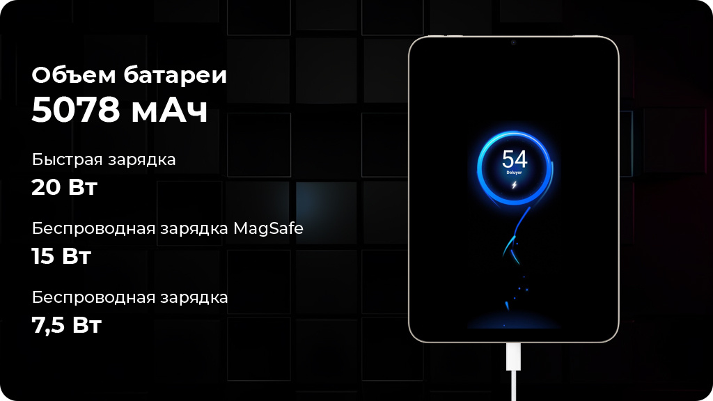 Планшет Apple iPad mini (2024) Wi-Fi 256Gb Голубой