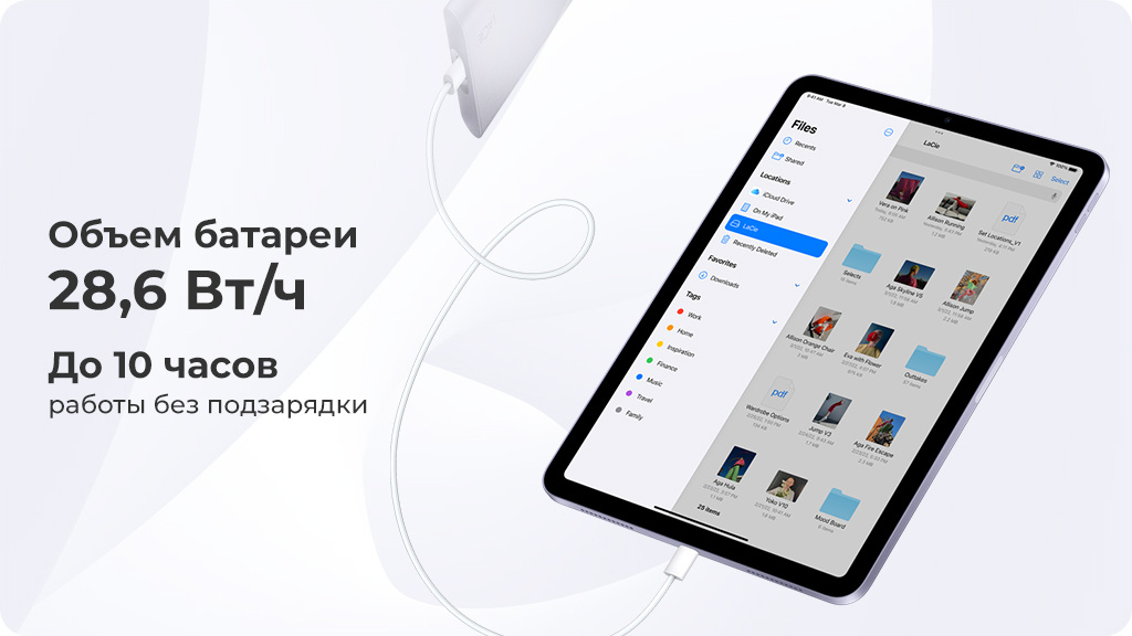 Apple iPad Air (2022) 256Gb Wi-Fi + Cellular Голубой